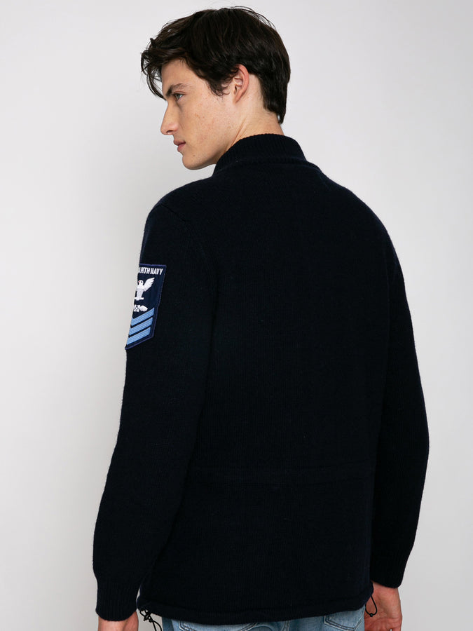 Mc2 Saint Barth Field Jacket In Maglia Con Toppa