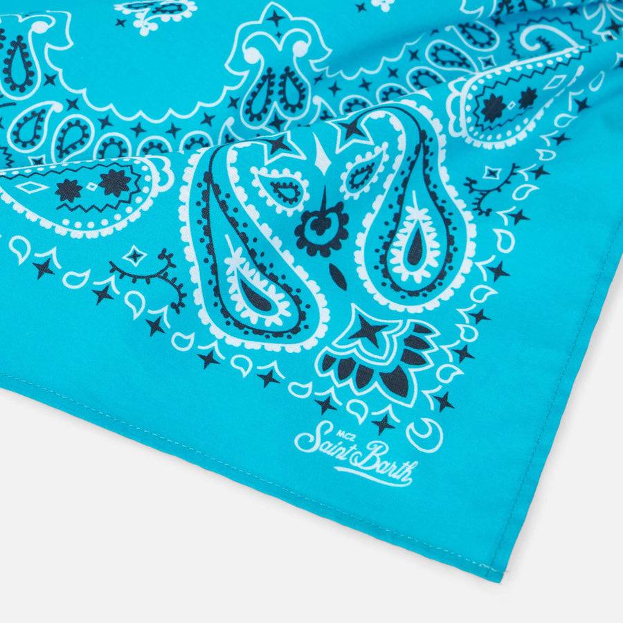 Mc2 Saint Barth Foulard Bandana Azzurra