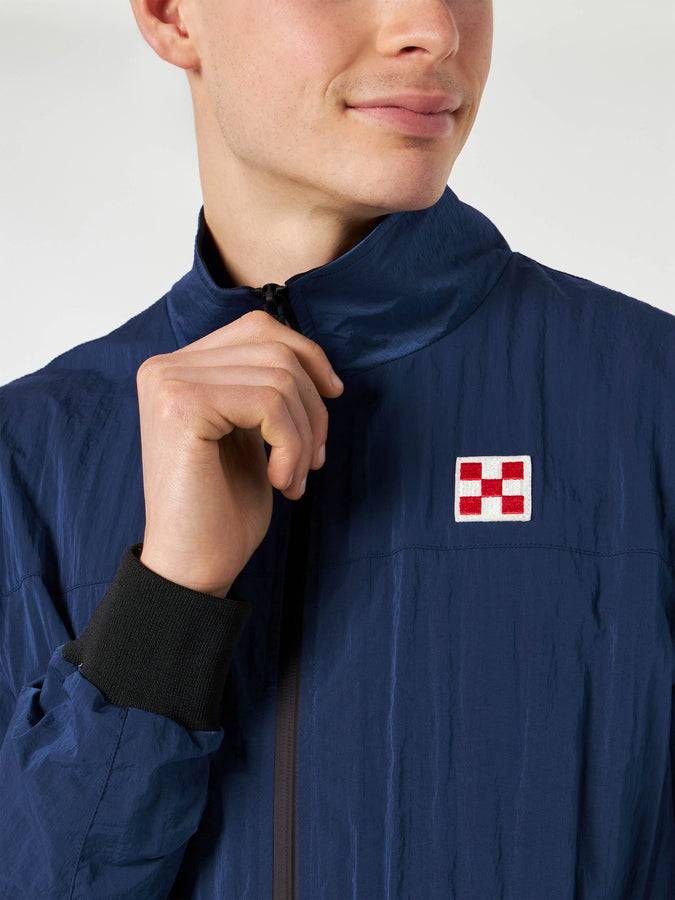 Mc2 Saint Barth Giacca Marinara Con Zip Bluette