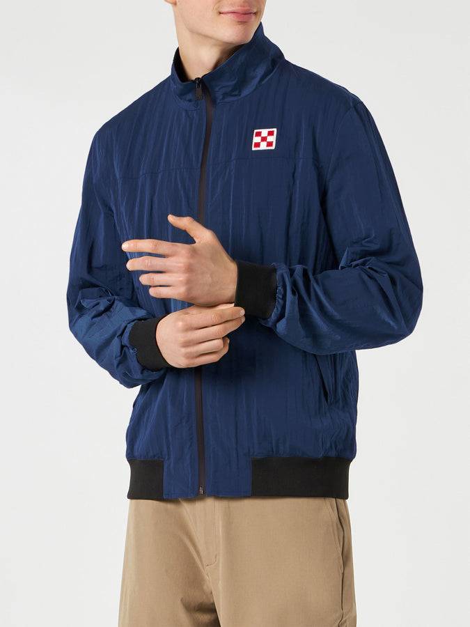 Mc2 Saint Barth Giacca marinara con zip bluette