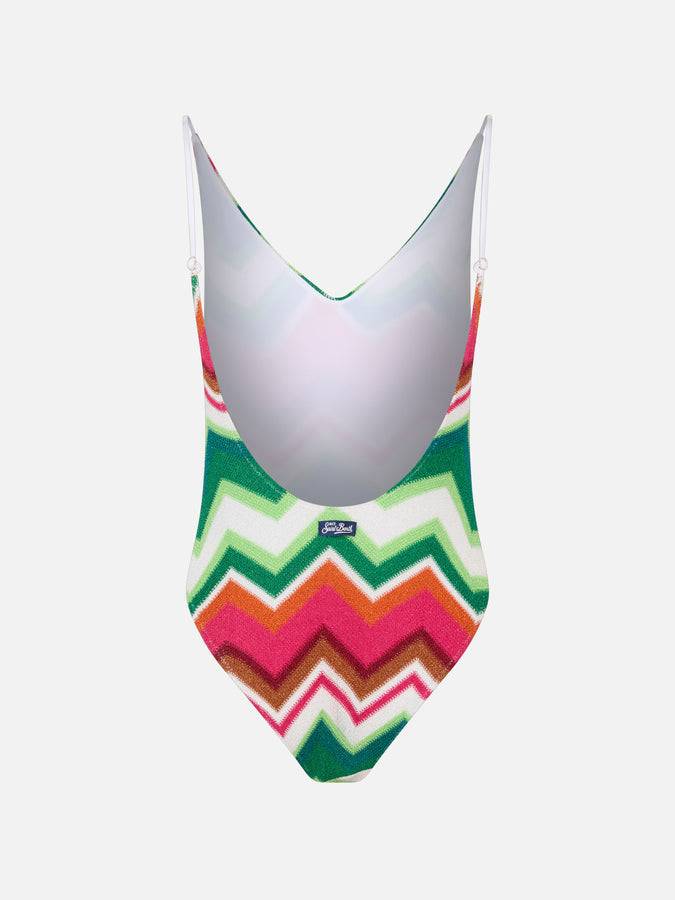 Mc2 Saint Barth Knitted One Piece Swimsuit