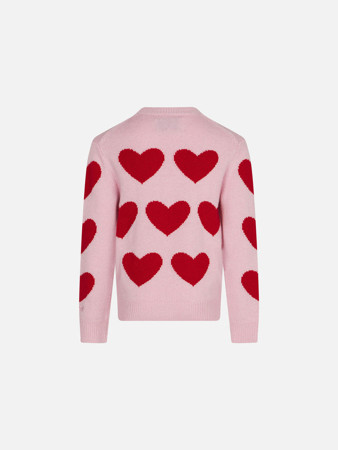 Mc2 Saint Barth Maglia Da Bambina Con Stampa Cuori