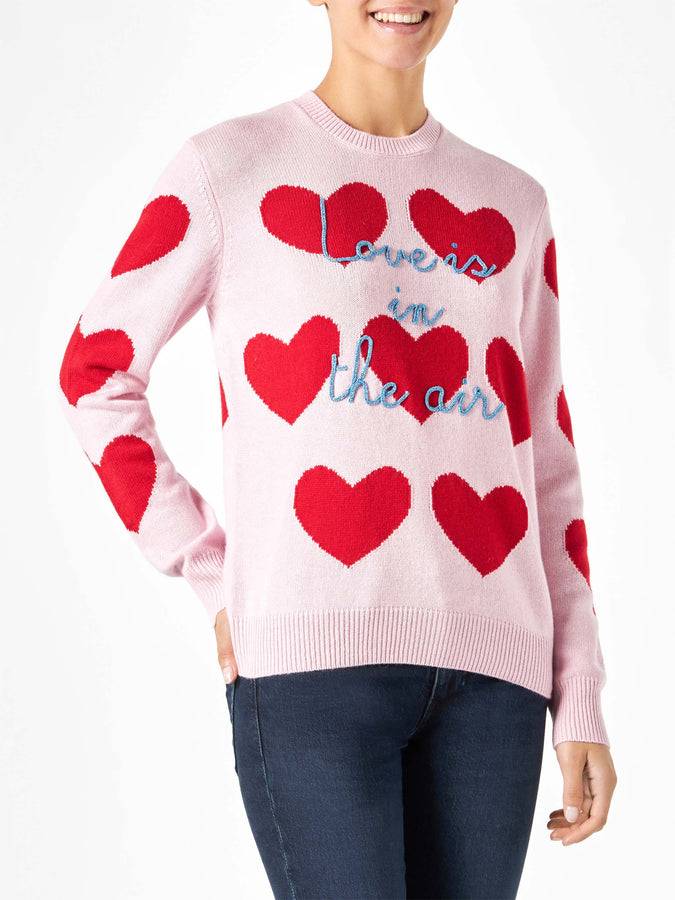 Mc2 Saint Barth Maglia Da Donna Con Stampa Cuori