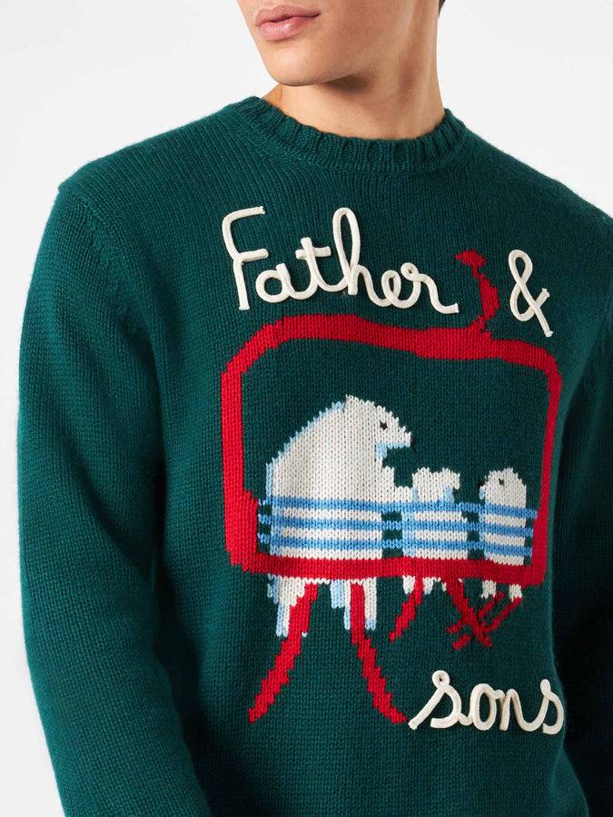 Mc2 Saint Barth Maglia Da Uomo Con Ricamo Orsetti
