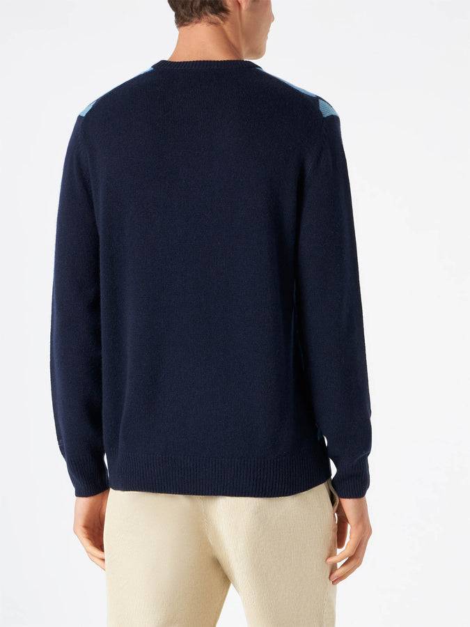 Mc2 Saint Barth Maglia Da Uomo Con Stampa Rombi