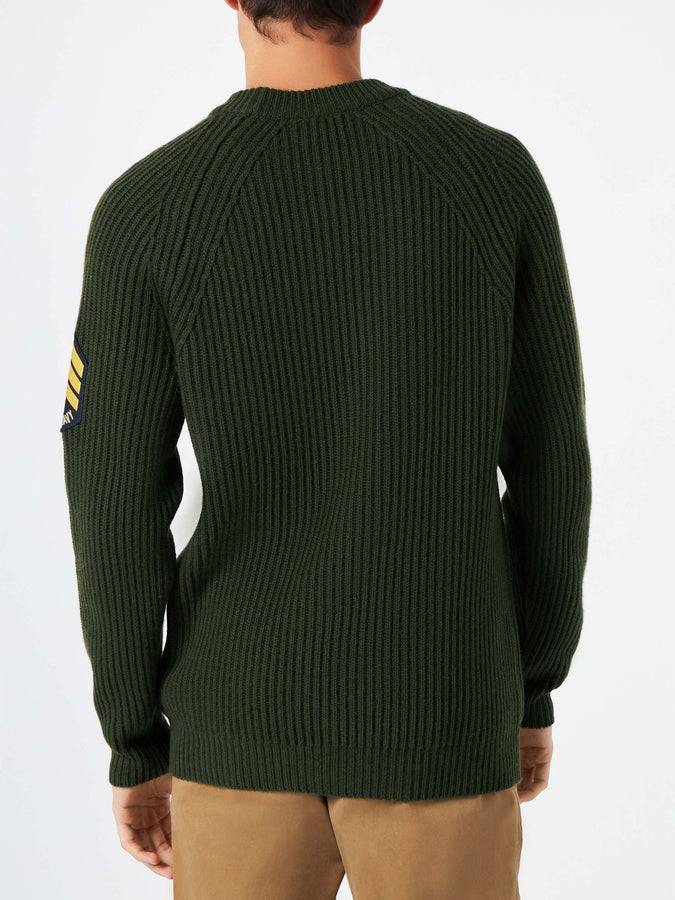 Mc2 Saint Barth Maglia Da Uomo Verde A Costine