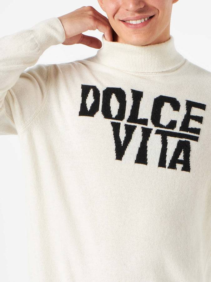 Mc2 Saint Barth Maglia Dolcevita In Misto Cashmere
