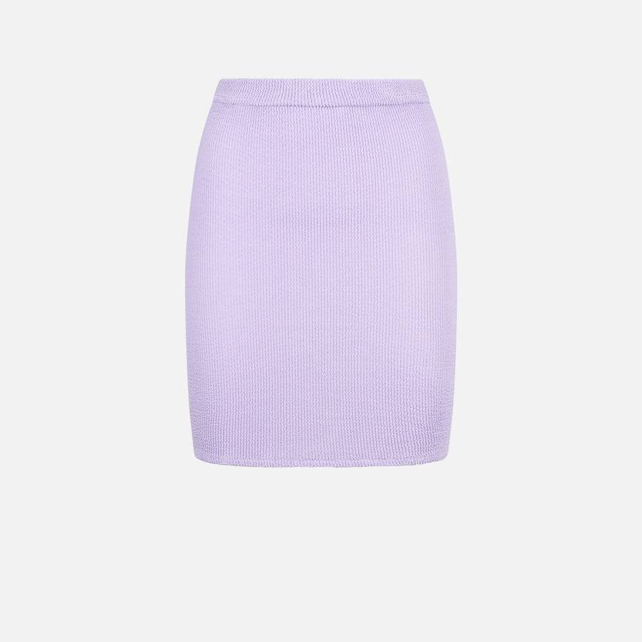 Mc2 Saint Barth Minigonna Da Donna Lilla Crinkle