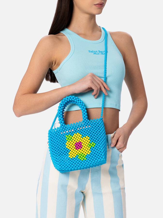 Mc2 Saint Barth Multicolor Beaded Small Bag