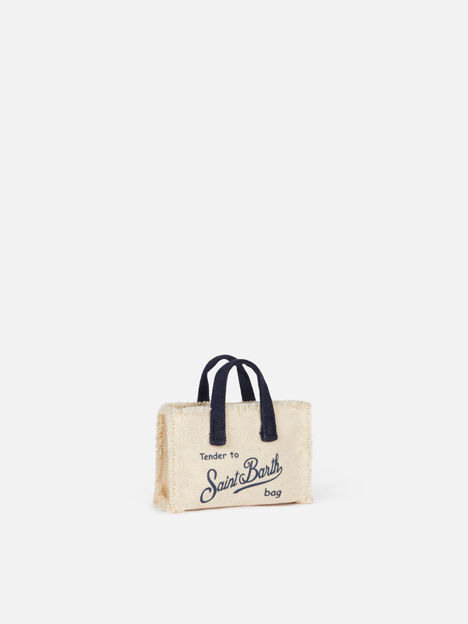 Mc2 Saint Barth Off-white Cotton Canvas Key Holder