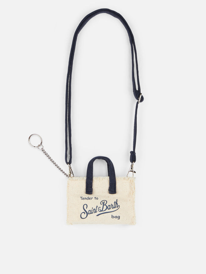 Mc2 Saint Barth Off-white Cotton Canvas Key Holder