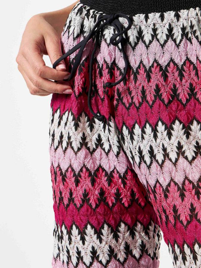 Mc2 Saint Barth Pantaloni Jogger In Maglia Chevron