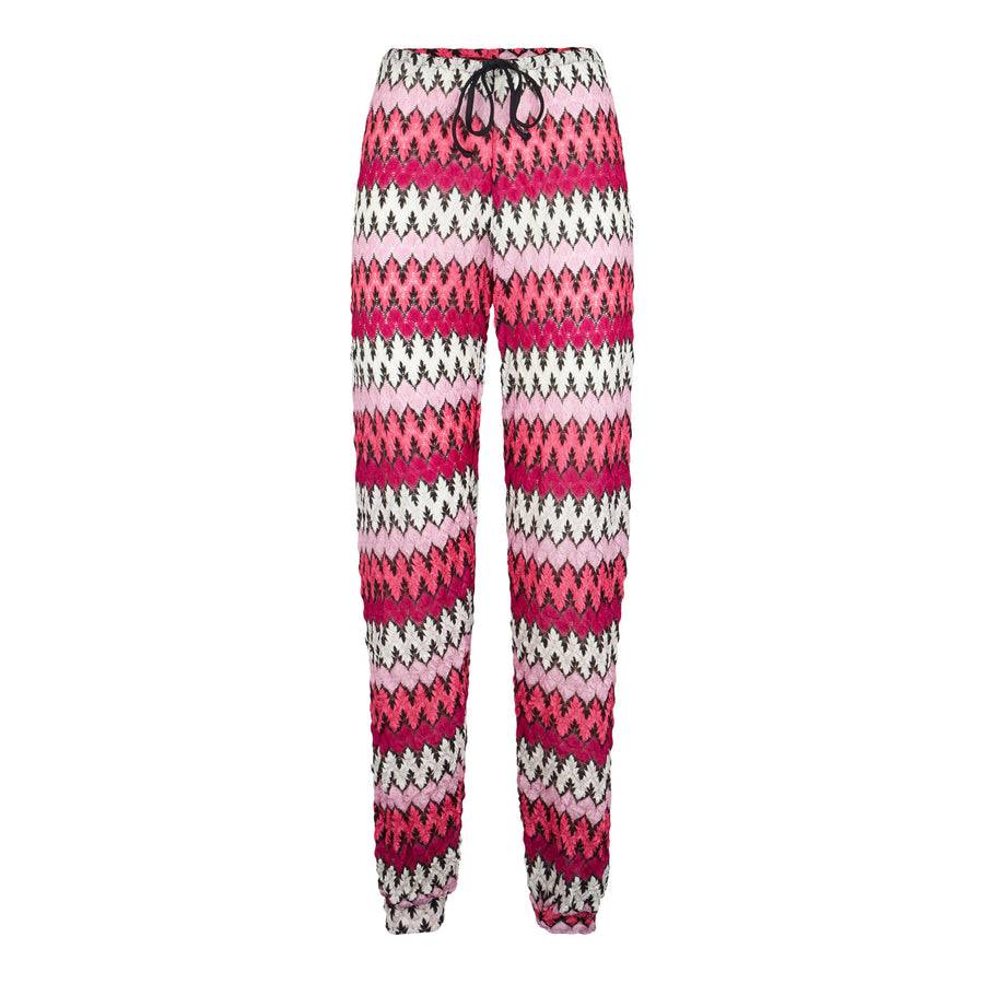 Mc2 Saint Barth Pantaloni Jogger In Maglia Chevron