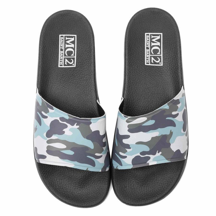 Mc2 Saint Barth Pantofola Da Spiaggia Mimetica