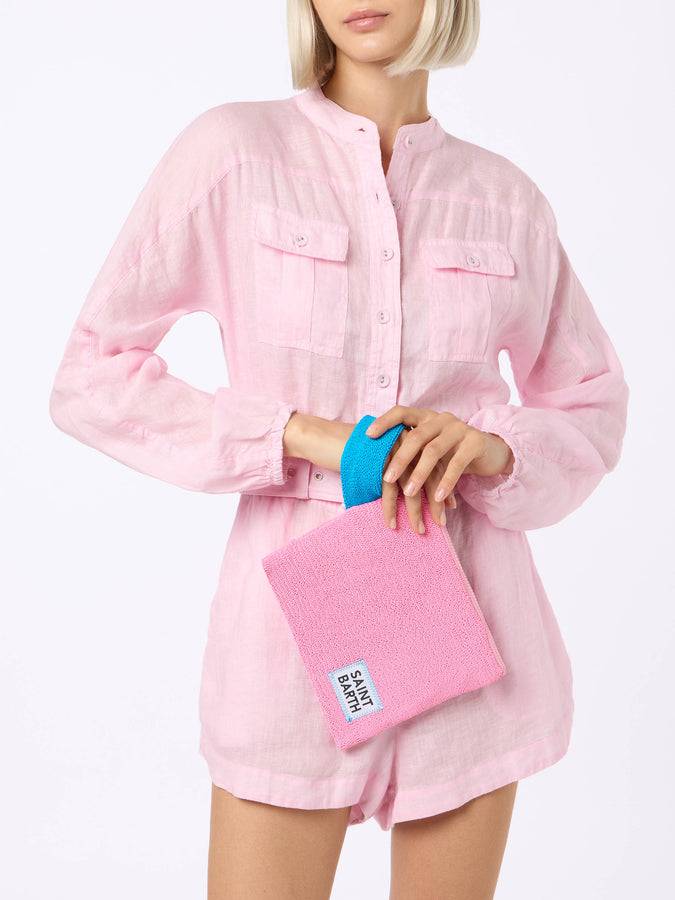 Mc2 Saint Barth Pareasy Pink Crinkle Pochette