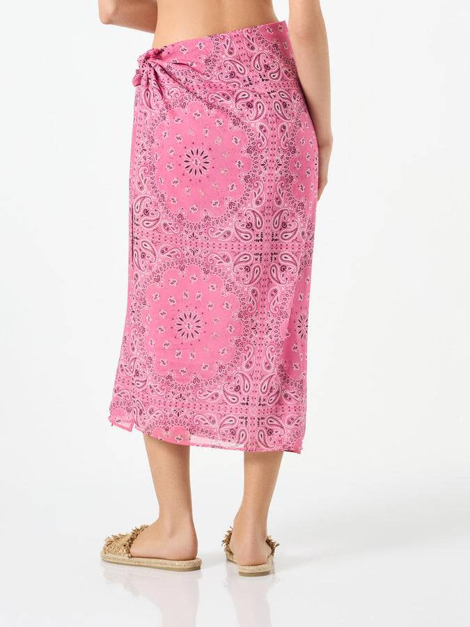 Mc2 Saint Barth Pareo In Cotone Con Stampa Bandana