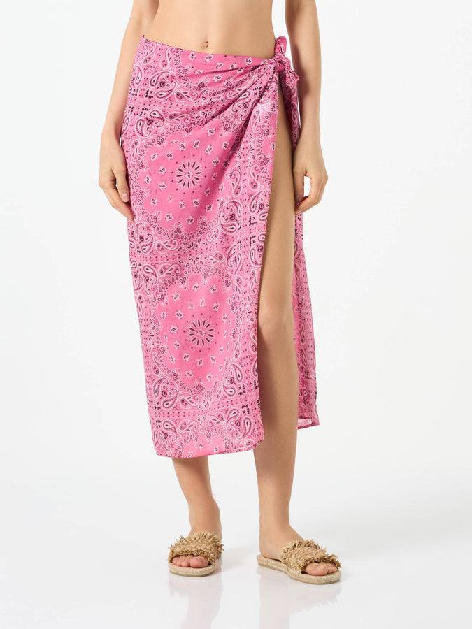 Mc2 Saint Barth Pareo in cotone con stampa bandana