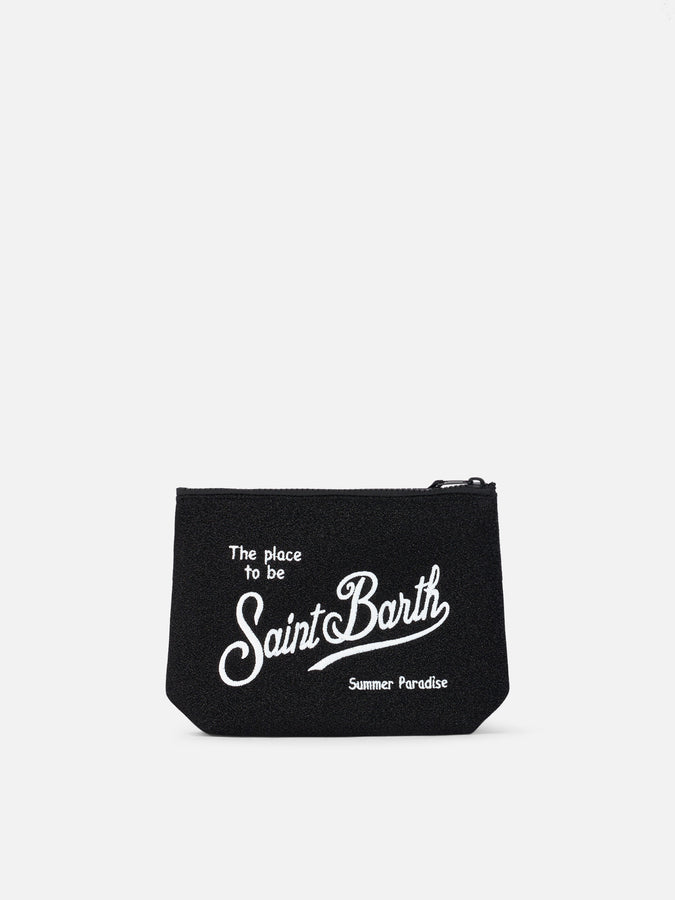 Mc2 Saint Barth Pochette Aline In Lurex Nero