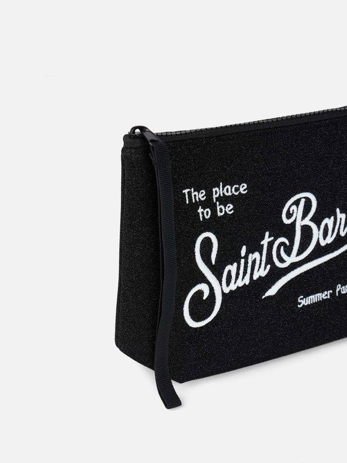 Mc2 Saint Barth Pochette Aline In Lurex Nero