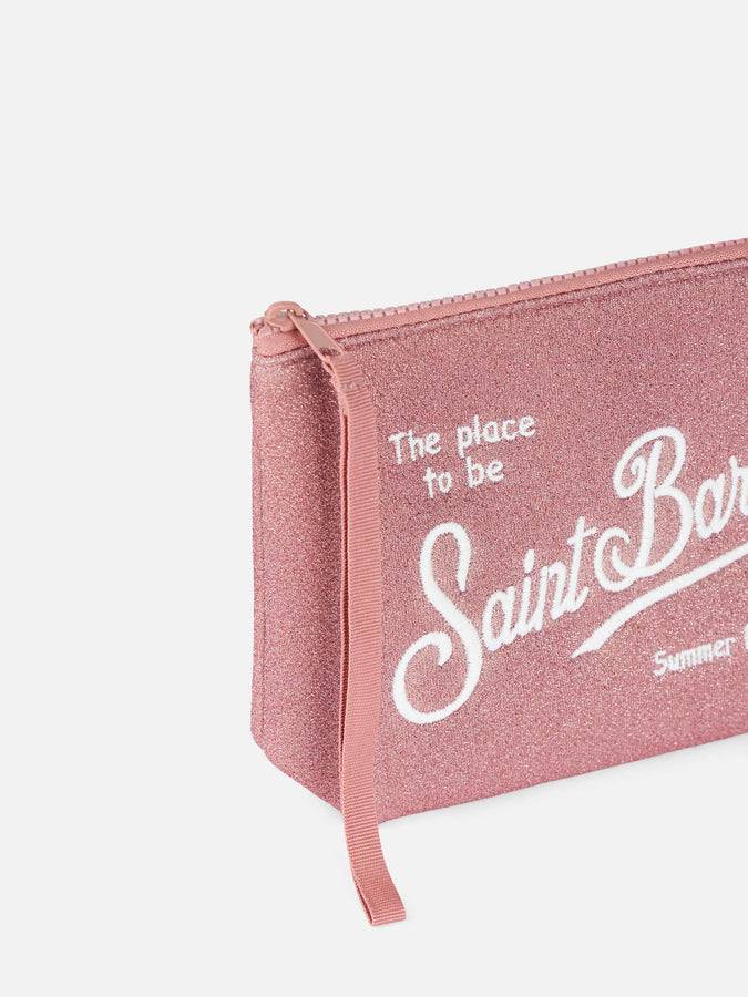 Mc2 Saint Barth Pochette Aline In Lurex Rosa