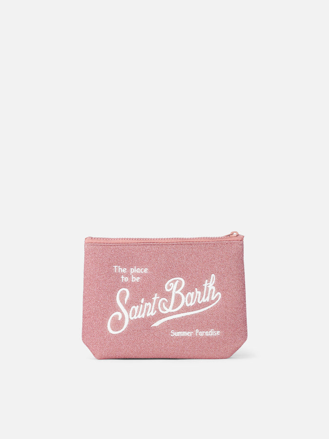 Mc2 Saint Barth Pochette Aline In Lurex Rosa