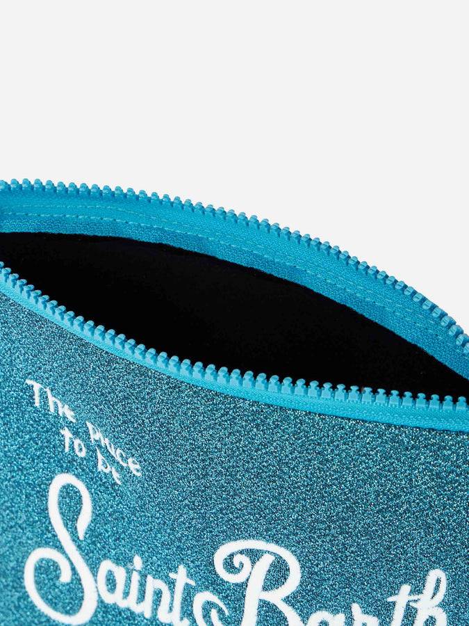 Mc2 Saint Barth Pochette Aline In Lurex Turchese