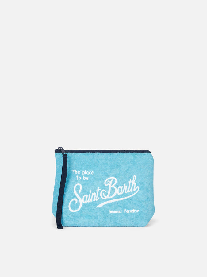Mc2 Saint Barth Pochette Aline in spugna turchese