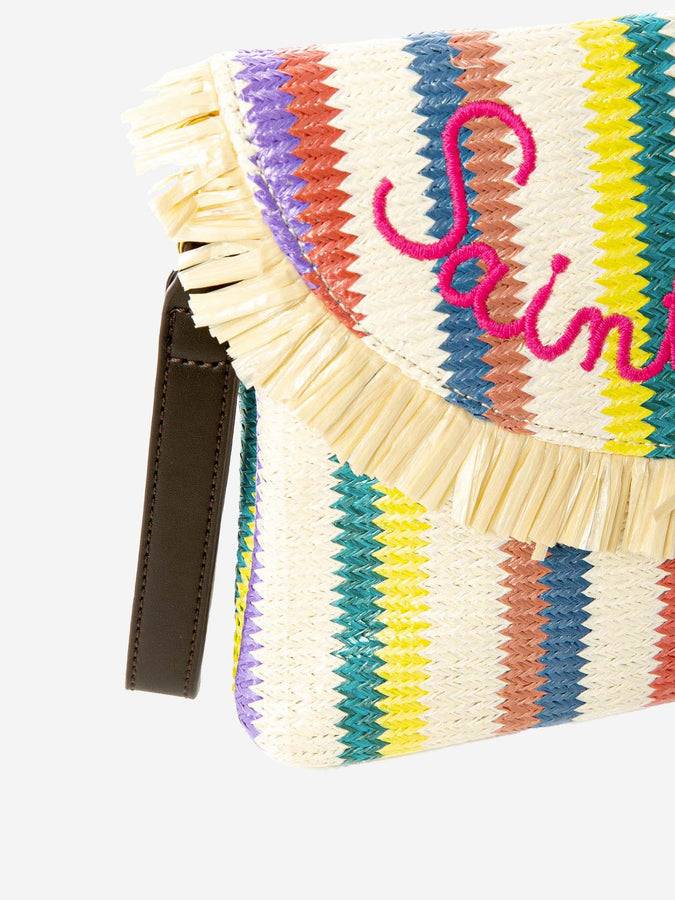 Mc2 Saint Barth Pochette In Paglia Con Frange