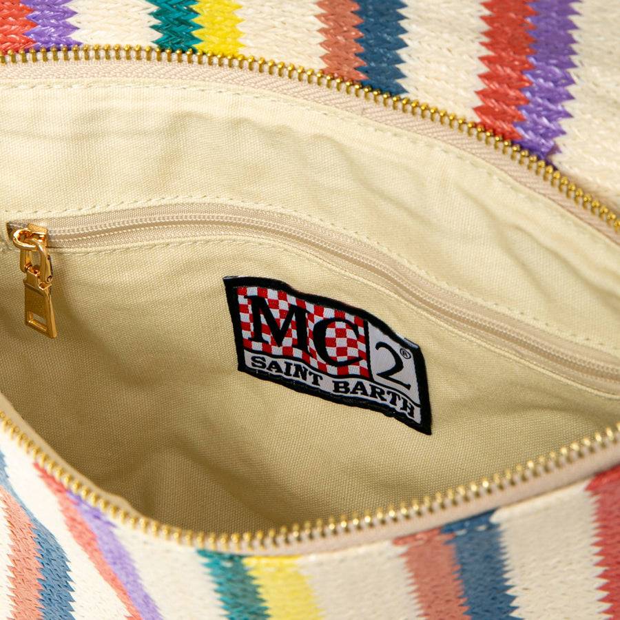 Mc2 Saint Barth Pochette In Paglia Con Frange