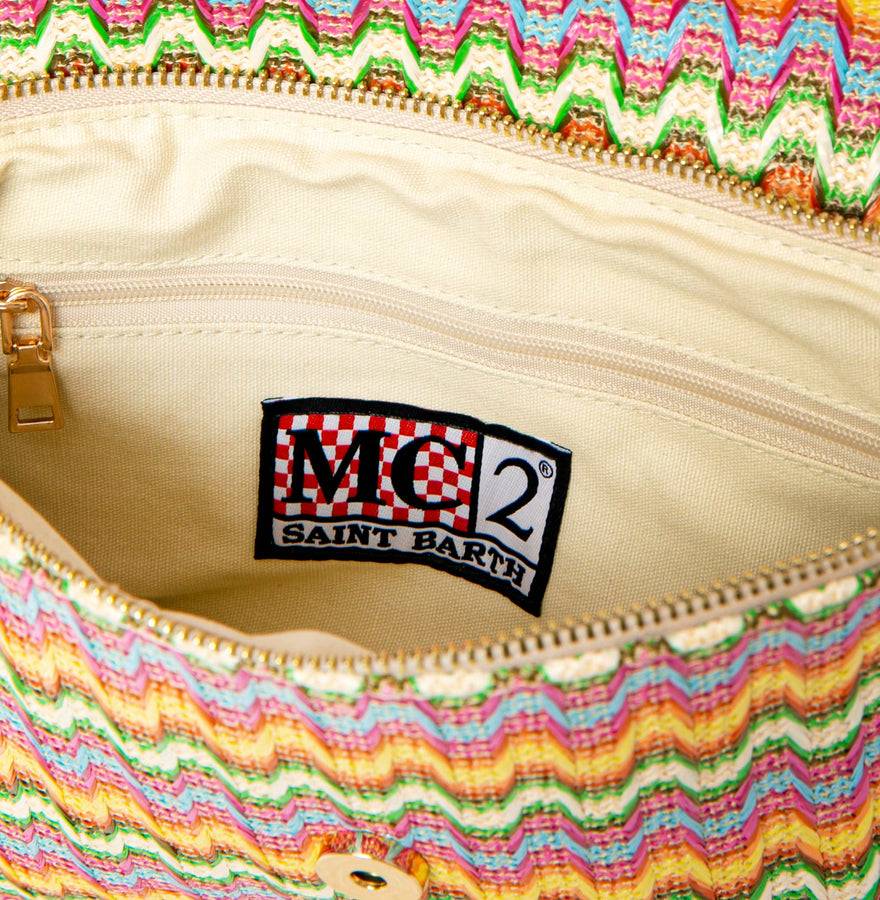 Mc2 Saint Barth Pochette In Paglia Con Frange