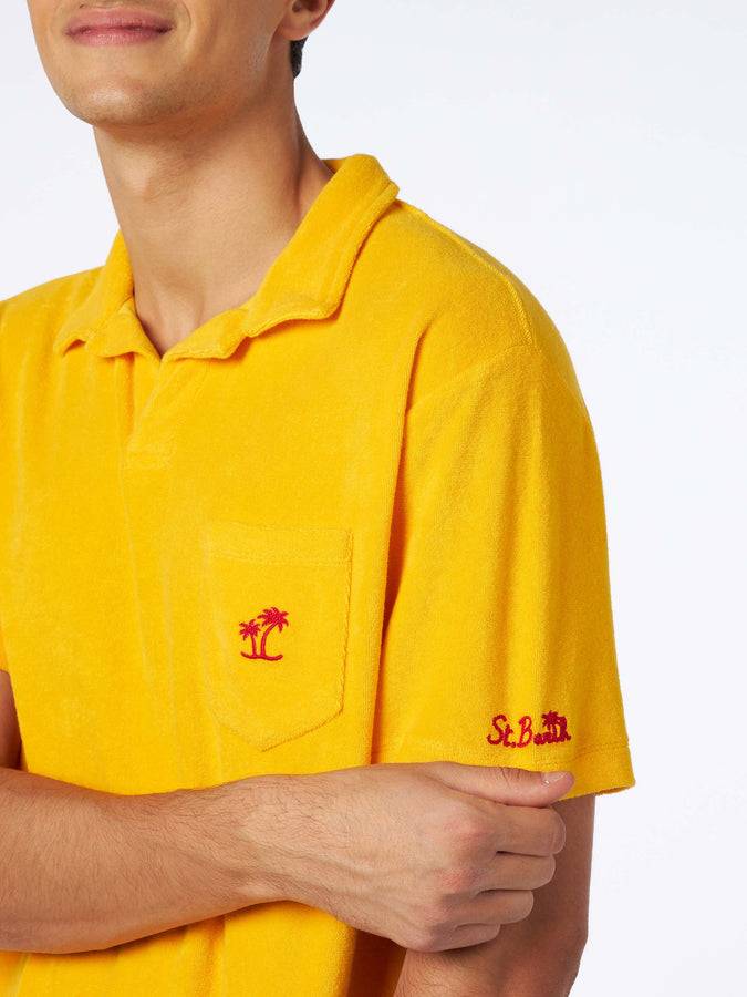 Mc2 Saint Barth Polo Da Uomo In Spugna Gialla