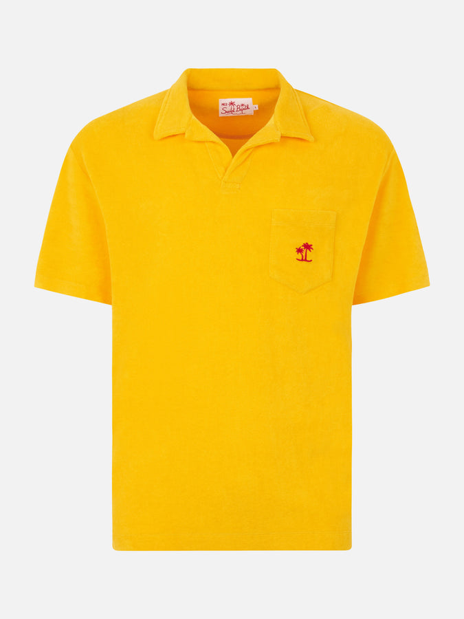Mc2 Saint Barth Polo Da Uomo In Spugna Gialla