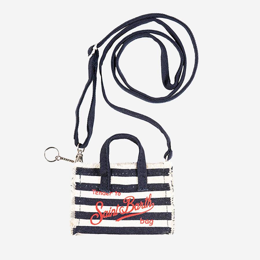 Mc2 Saint Barth Portachiavi in tela blu navy
