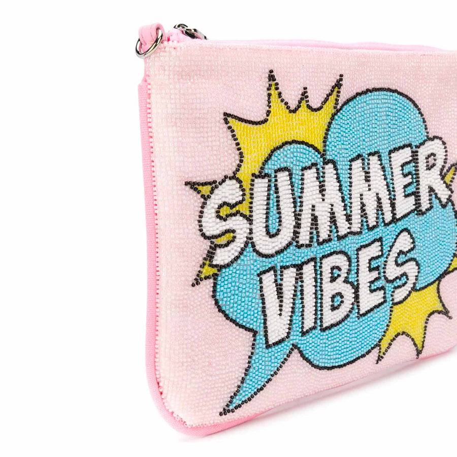 Mc2 Saint Barth Pouch Parisienne Con Perline Rosa