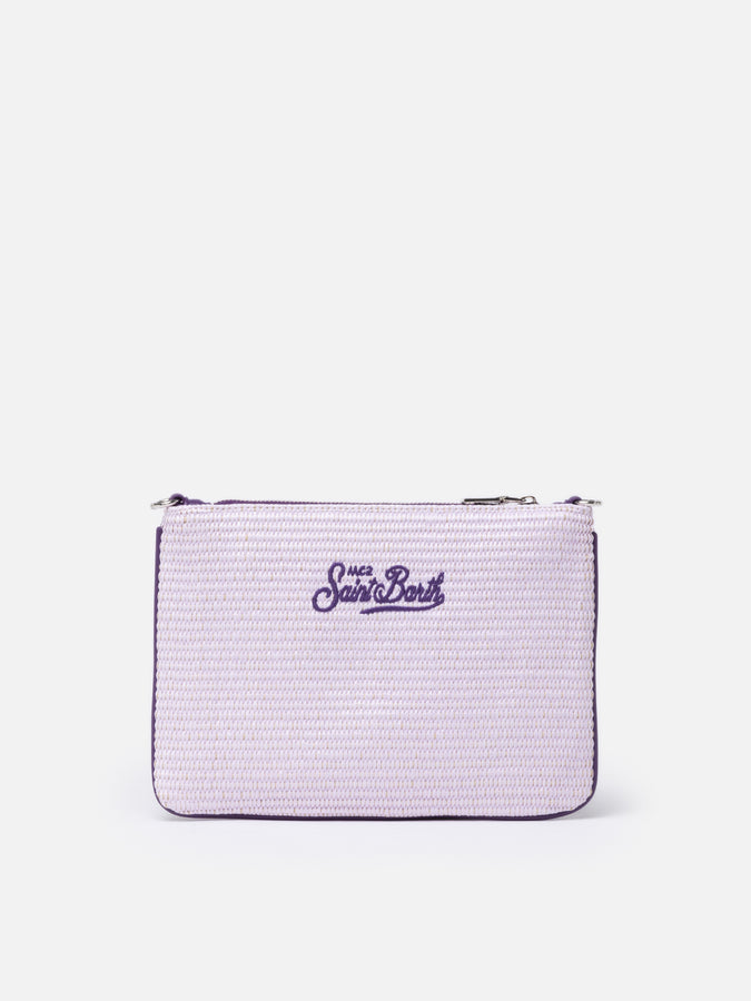 Mc2 Saint Barth Pouch Parisienne In Paglia Lilla