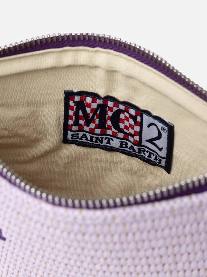 Mc2 Saint Barth Pouch Parisienne In Paglia Lilla