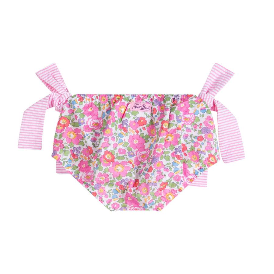 Mc2 Saint Barth Slip Mare Bambina Con Ricami