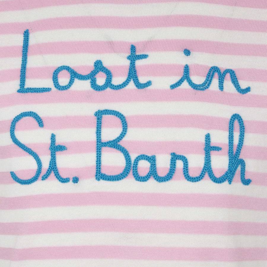 Mc2 Saint Barth T-shirt Da Bambina Con Ricamo