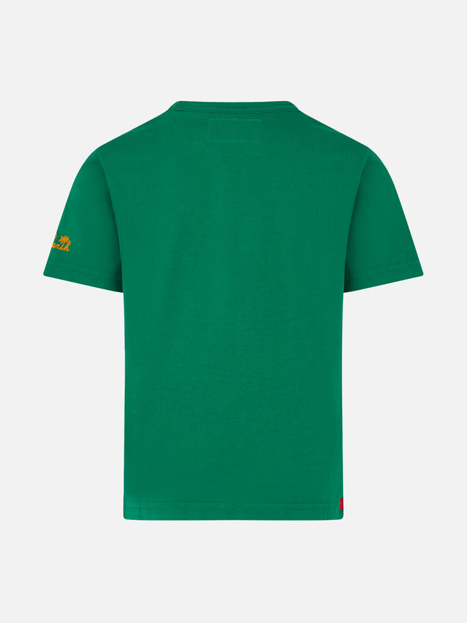 Mc2 Saint Barth T-shirt Da Bambino In Cotone Verde