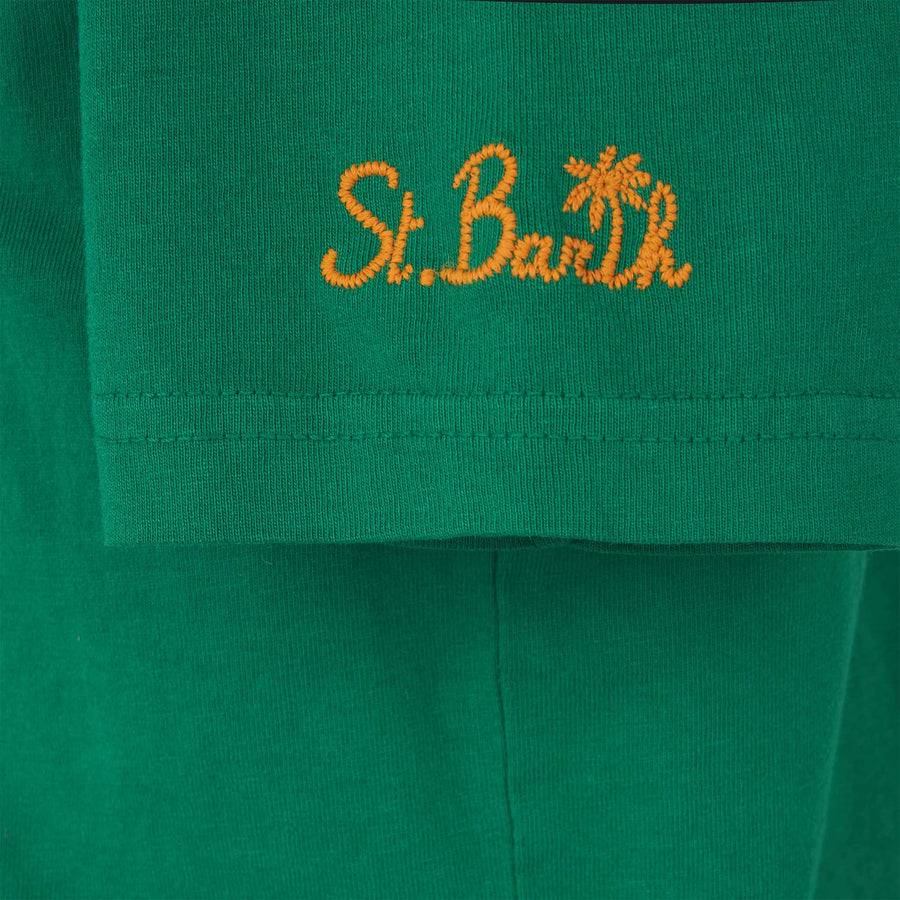 Mc2 Saint Barth T-shirt Da Bambino In Cotone Verde