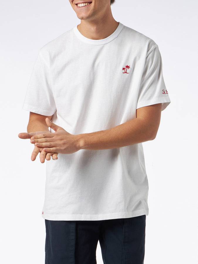Mc2 Saint Barth T-shirt Da Uomo Bianca In Cotone
