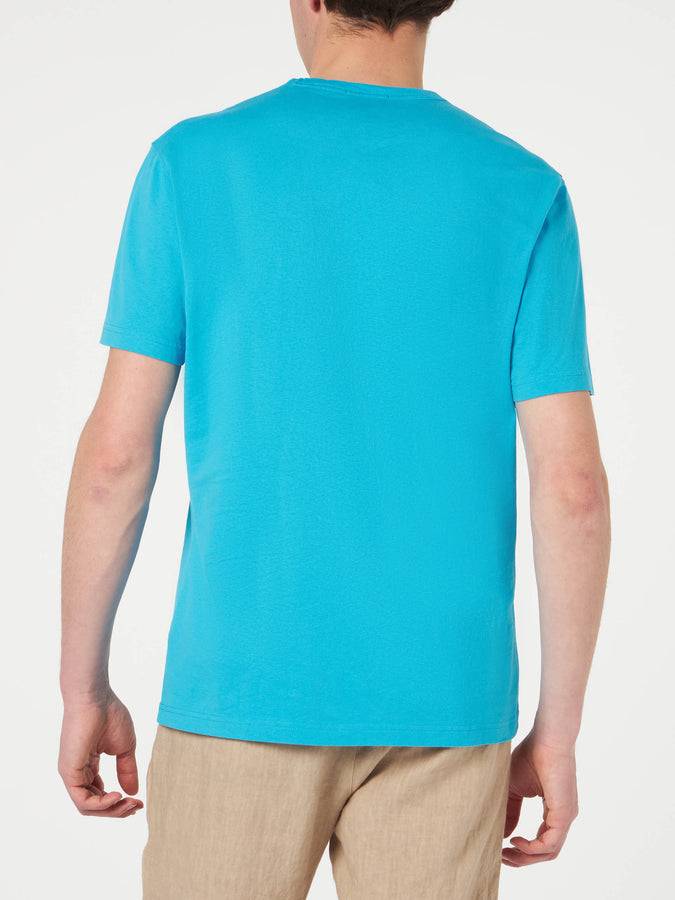 Mc2 Saint Barth T-shirt Da Uomo In Cotone Azzurro
