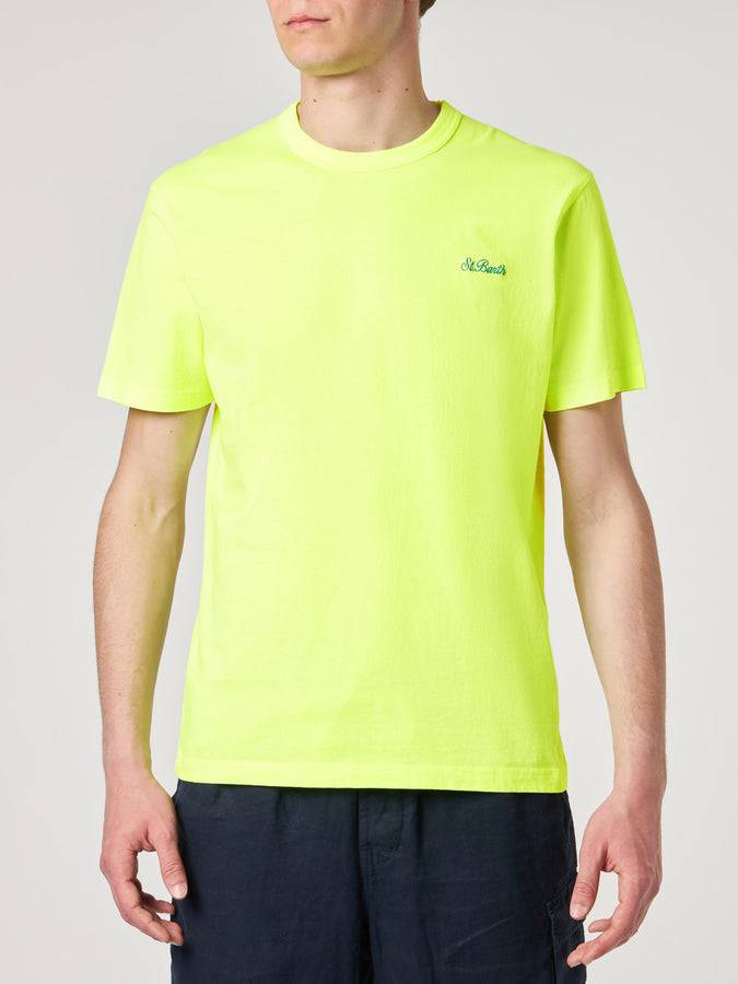 Mc2 Saint Barth T-shirt Da Uomo In Cotone Giallo