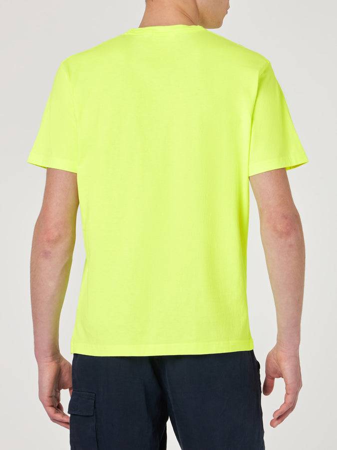 Mc2 Saint Barth T-shirt Da Uomo In Cotone Giallo