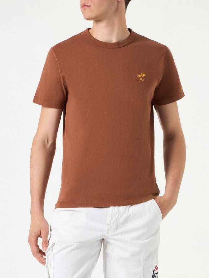 Mc2 Saint Barth T-shirt Da Uomo In Cotone Marrone