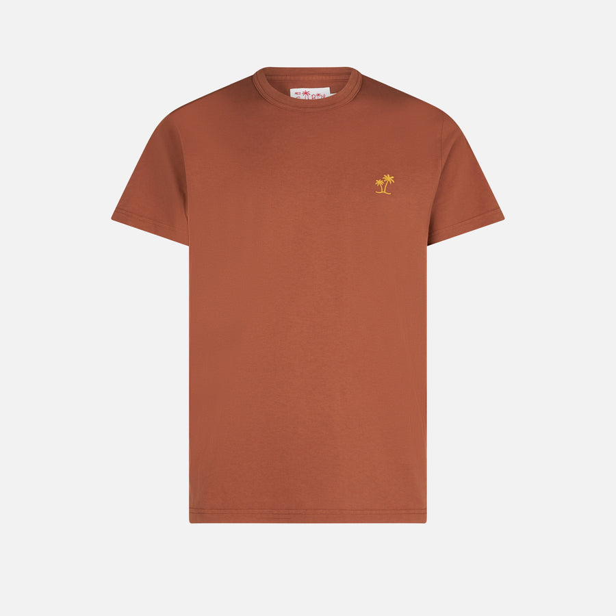 Mc2 Saint Barth T-shirt Da Uomo In Cotone Marrone