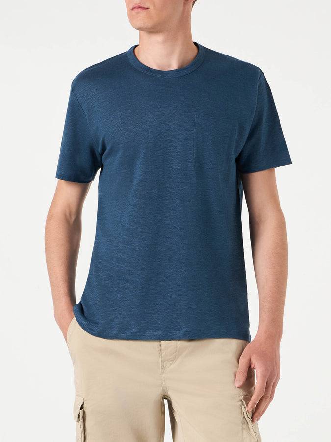 Mc2 Saint Barth T-shirt Da Uomo In Jersey Di Lino