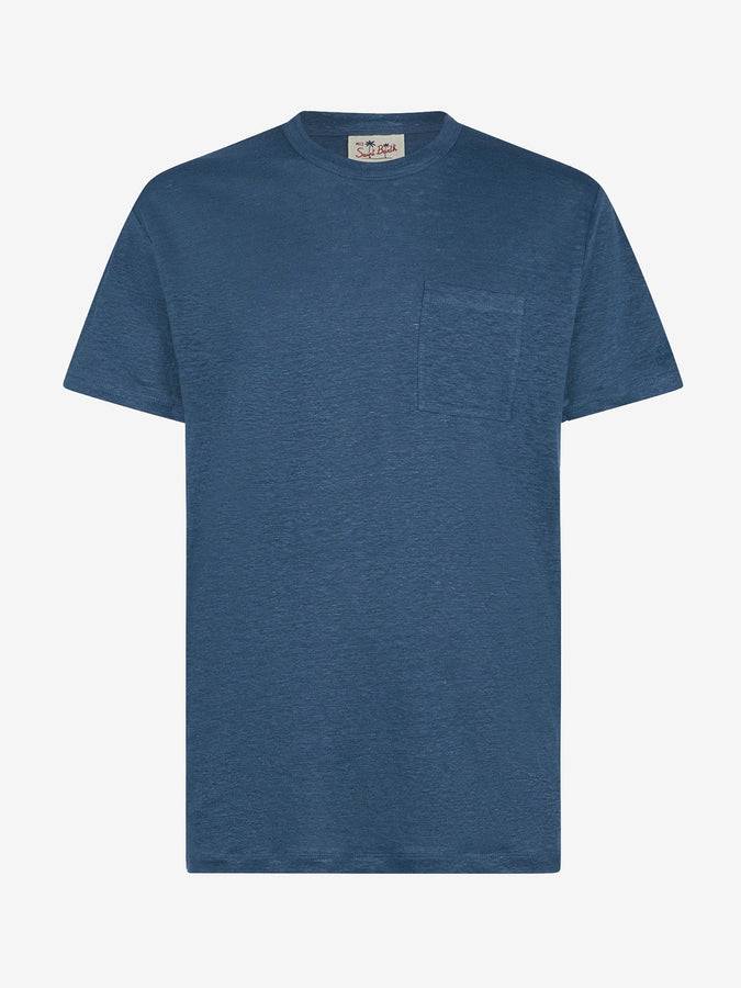 Mc2 Saint Barth T-shirt Da Uomo In Jersey Di Lino