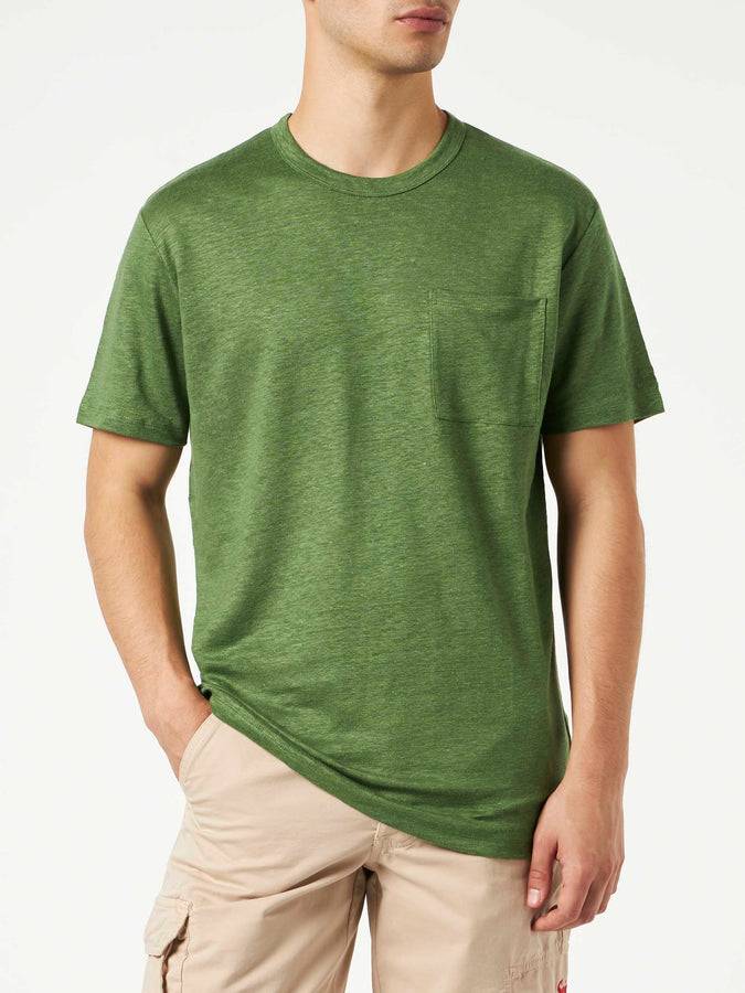 Mc2 Saint Barth T-shirt Da Uomo In Jersey Di Lino