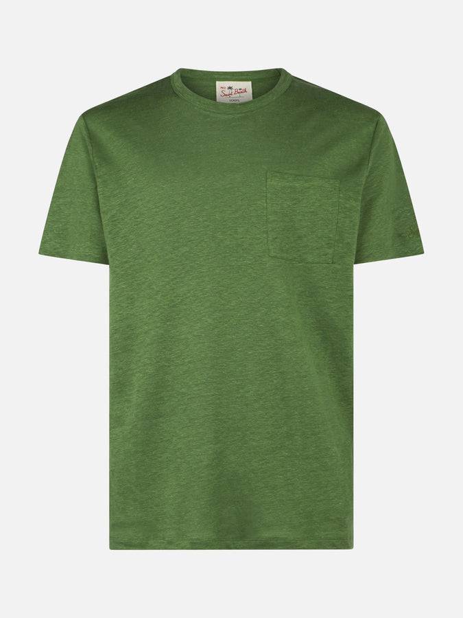 Mc2 Saint Barth T-shirt Da Uomo In Jersey Di Lino